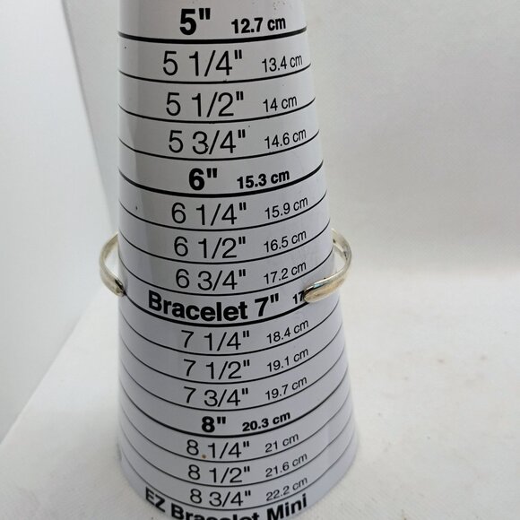 Mexican Silver Abalone Shell Cuff Bracelet Flower Leaf Setting Handmade 12.7g - Picture 5 of 7